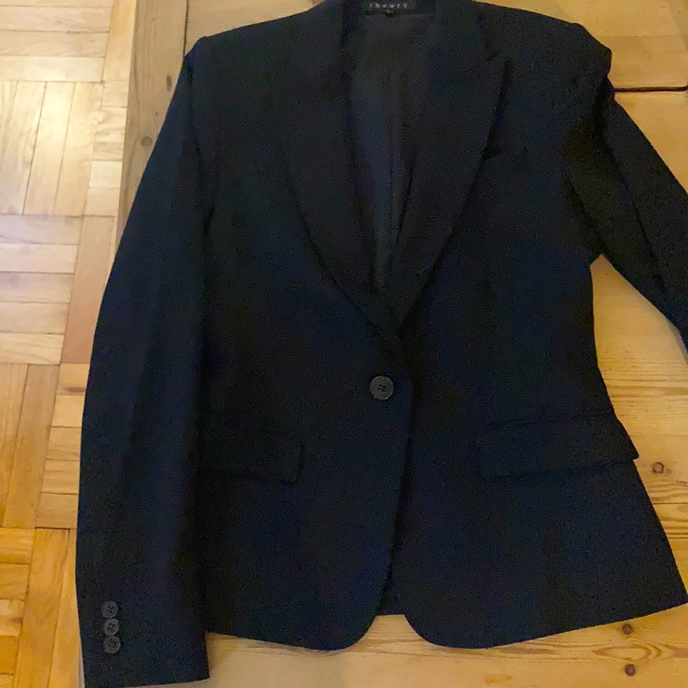 Theory Staple Blazer in Black Sz 6